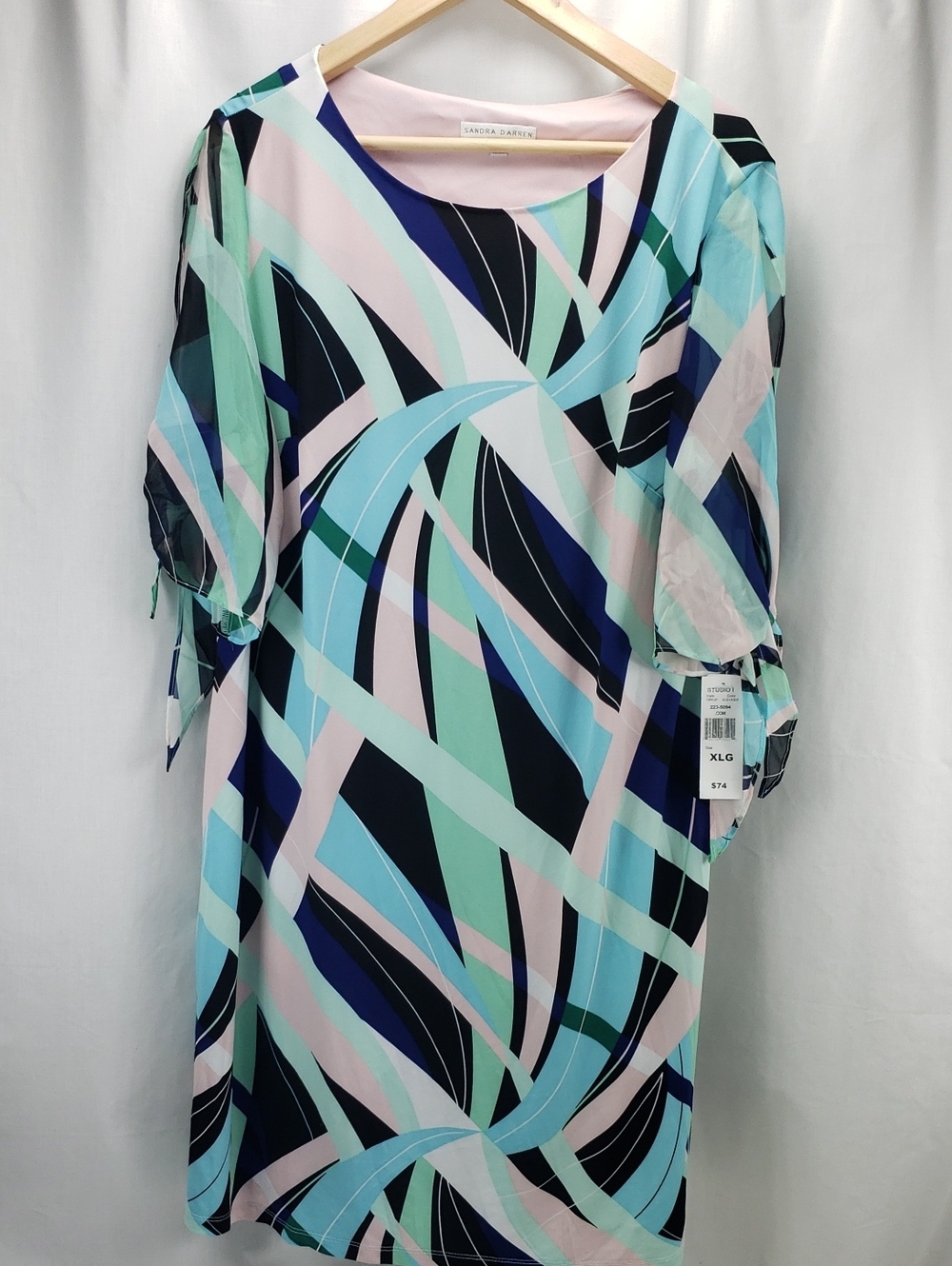 Sandra Darren Print Dress Size XL NWT